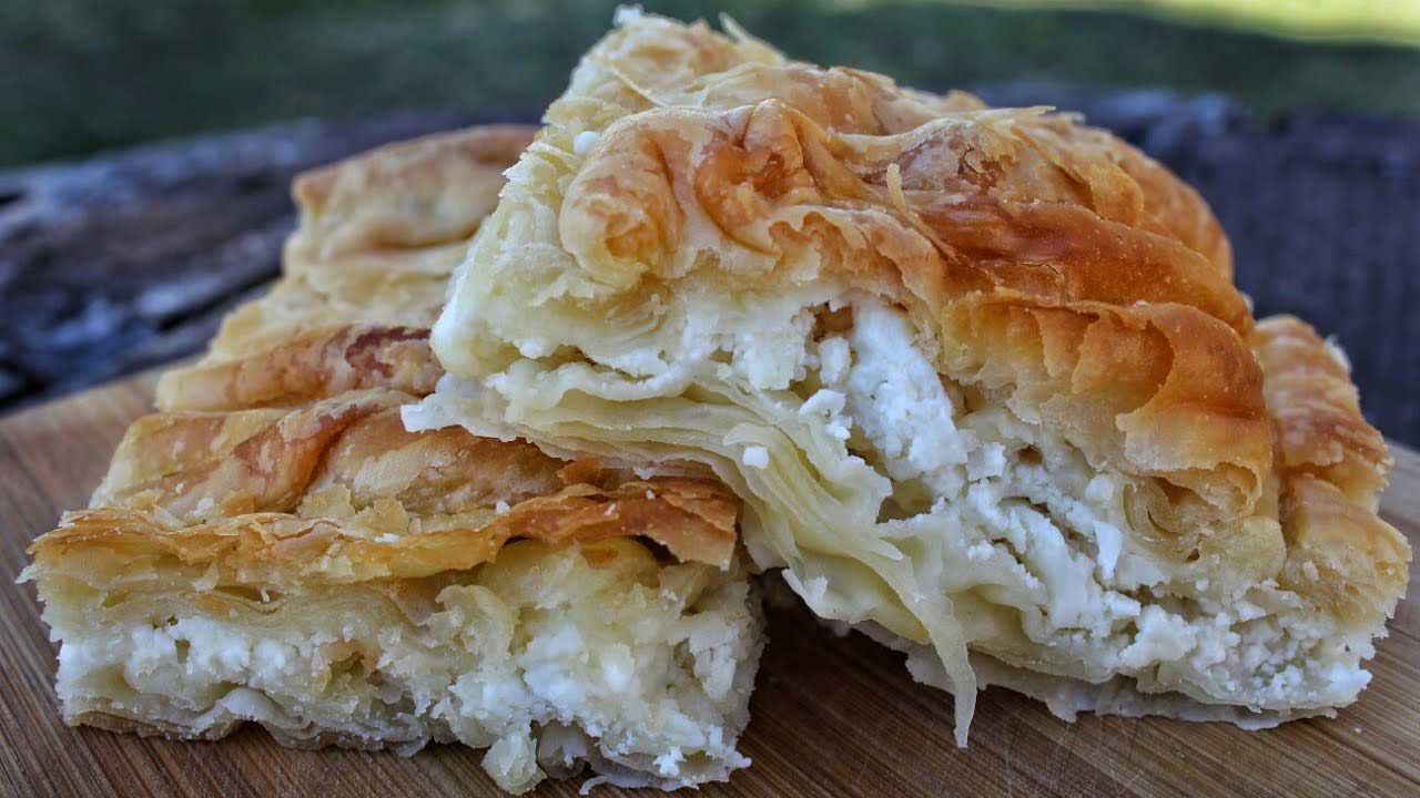 Tiropita - Greek traditional feta cheese pie